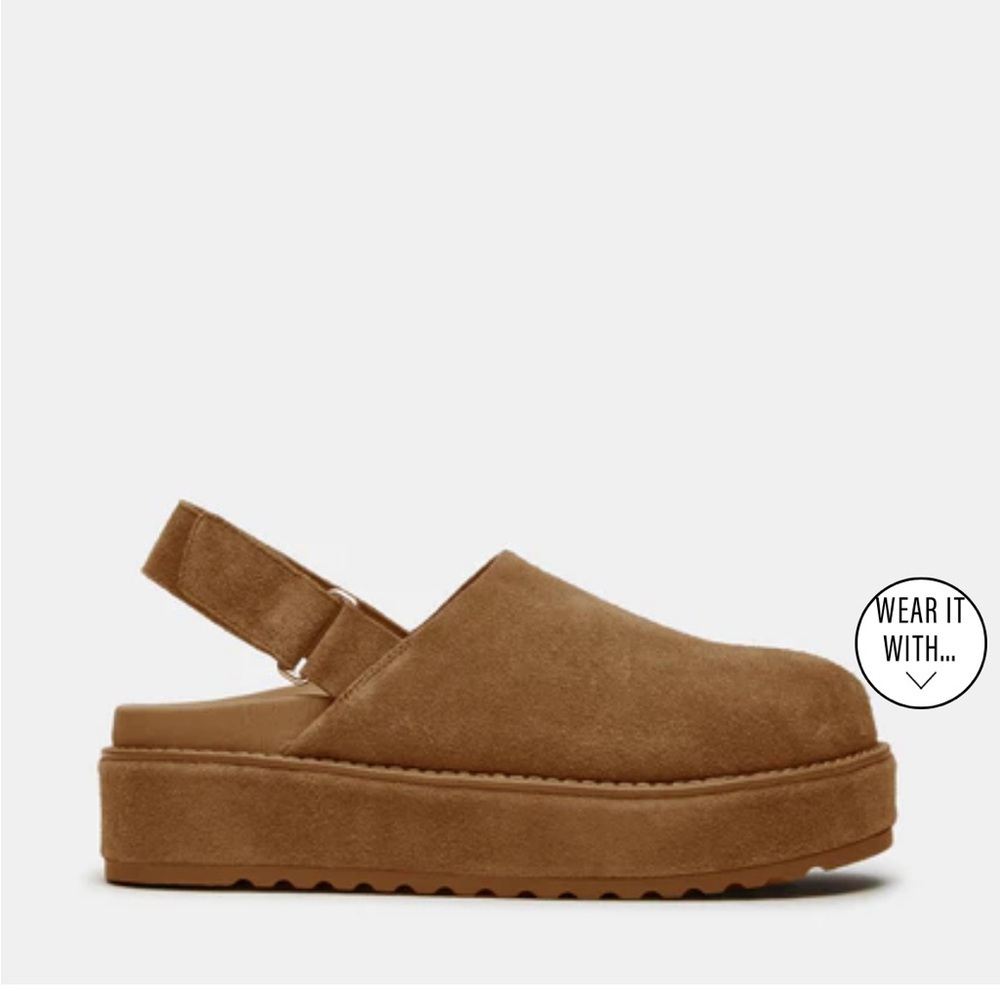 Steve Madden clogs MELLOW COGNAC SUEDE